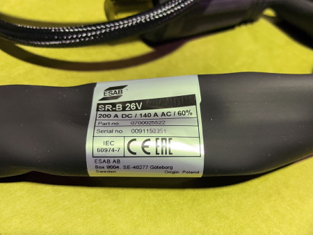 Горелка ESAB SR-B 26V-2K-3550-G3/8"