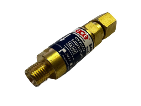 Затвор предохранительный GCE MV 93 - (кислород) вход резака/горелки  G1/4"
