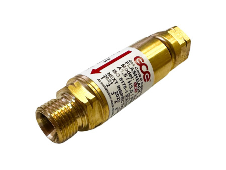 Затвор предохранительный GCE SG-3 (SP 34/FR 34, GVO 10) Горючий газ вх./вых. M16x1,5 LH