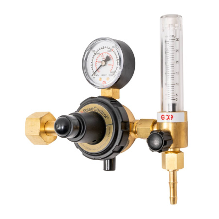 Регулятор для углекислоты и аргона KRASS Base Control SE FLOW ARG AR/CO2 - 200/- бар, вх. G3/4"; вых. G3/8"; ротаметр 0-32л/мин