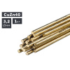 Прутки присадочные ПТК TIG латунь (CuZn40) ф 3,2 мм х 1000 мм (1,0кг) (007.100.274)