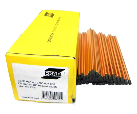 Электроды угольные ESAB ArcAir DC омеднённые (OK Carbon)