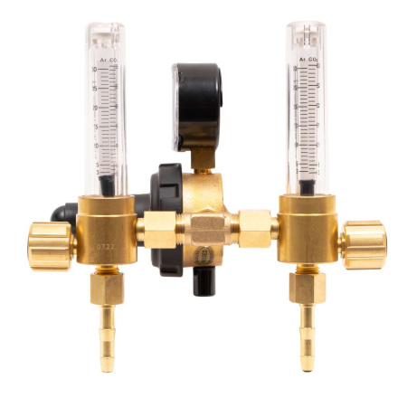 Регулятор для углекислоты и аргона KRASS Base Control SE FLOW ARG AR/CO2 - 200/- бар, вх. G3/4"; вых. G1/4"; 2 ротаметра 0-32л/мин