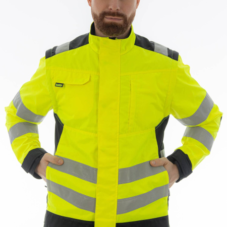Куртка сигнальная BRODEKS KS225, желтый/черный (S) (KS225YELLOWS)