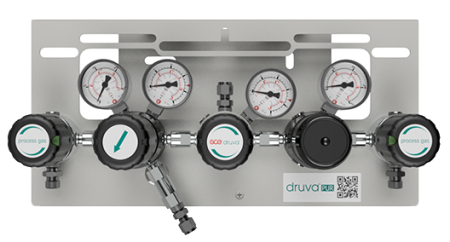 Рампа полуавтоматическая двухступенчатая GCE Druva MPLH0SD из хромированной латуни