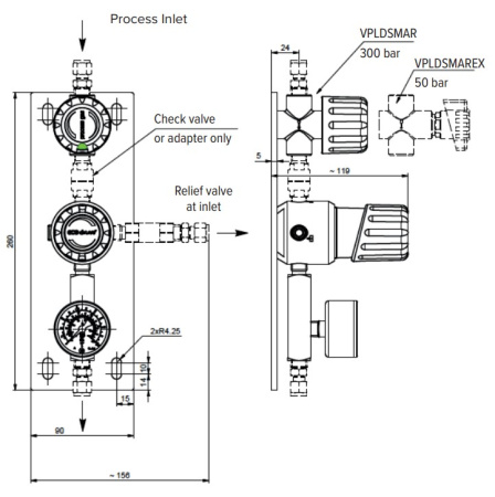 Точка доступа GCE Druva PPLH из хромированной латуни
