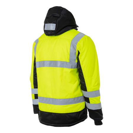 Куртка сигнальная зимняя BRODEKS KW216, желтый/черный (S) (KW216YELLOWS)