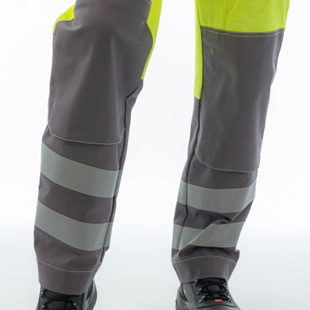 Полукомбинезон мультизащитный BRODEKS MS48-61, желтый/серый (S) (MS48-61YELLOWS)