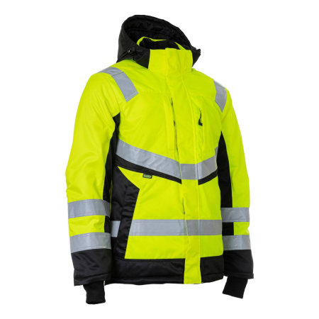Куртка сигнальная зимняя BRODEKS KW216, желтый/черный (S) (KW216YELLOWS)