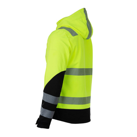 Куртка сигнальная софтшелл BRODEKS KS227, желтый/черный (S) (KS227YELLOWS)