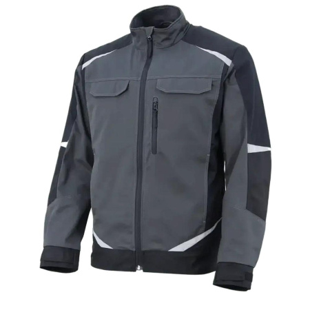 Куртка BRODEKS KS202-C, 100% хлопок, графит серый/черный (S) (KS202СGRS)