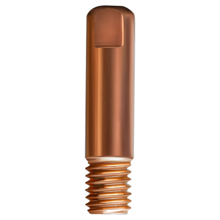 Токосъемный наконечник ПТК прямой E-CU М6 d1,0мм LED6510-10 (071.625.610)