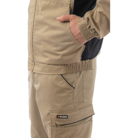 Куртка BRODEKS KS201, бежевый/черный (S) (KS201BEIGES)