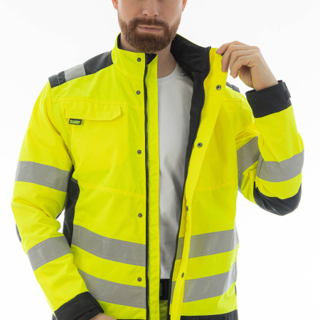 Куртка сигнальная BRODEKS KS225, желтый/черный (S) (KS225YELLOWS)