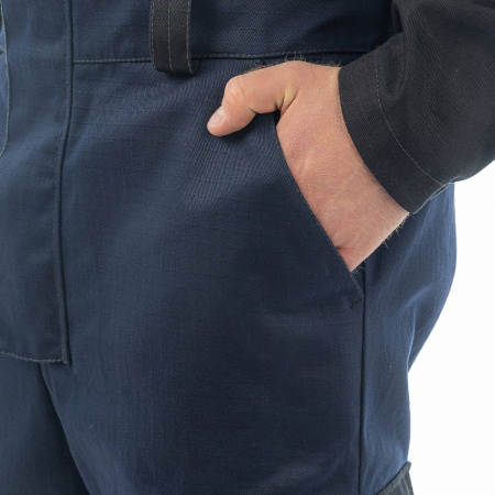 Комбинезон сварщика BRODEKS FS58-01, т.синий/черный (XS) (FS58-01NAVYXS)