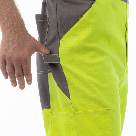 Полукомбинезон мультизащитный BRODEKS MS48-61, желтый/серый (S) (MS48-61YELLOWS)