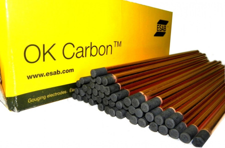Электроды угольные ESAB ArcAir DC омеднённые (OK Carbon)