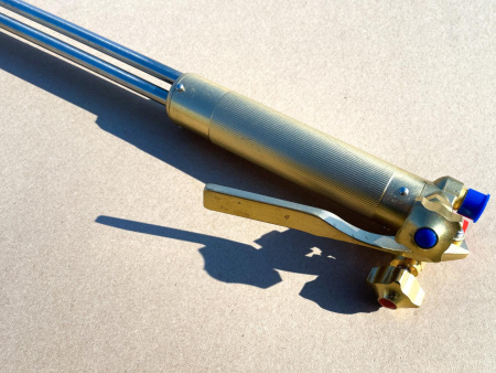 Резак пропановый KRASS SIDER 7 (рычажный до 300 мм) L=1100 мм, угол наклона головки 90 град, без мундштуков, удлинённый