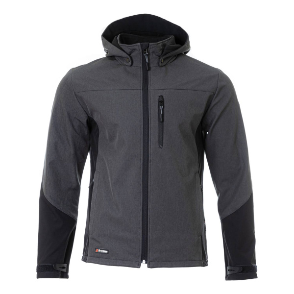 Куртка софтшелл BRODEKS KS237, серый/черный (S) (KS237GREYS)