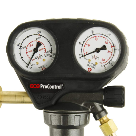 Редуктор углекислотный GCE ProControl Ar/CO2 - Aргон/CO2 - 200/ - бар, вх. W21,8x1/14"; вых. G1/4"; 0-30 л/мин