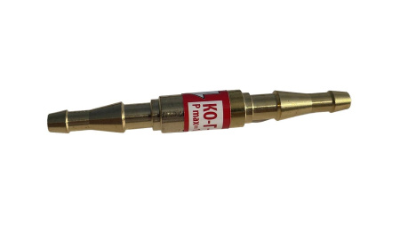 Клапан обратный KRASS КО-Г-30 (пропан, ацетилен) в разрыв рукава 6,3/9,0 мм/6,3/9,0 мм