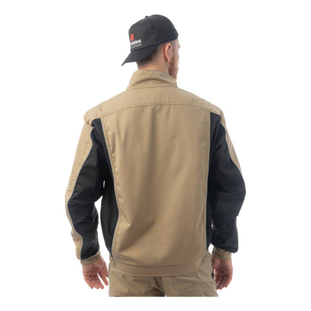 Куртка BRODEKS KS201, бежевый/черный (S) (KS201BEIGES)