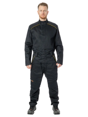 Комбинезон сварщика BRODEKS FS58-02, 2 класс, черный