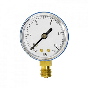 Манометр на редуктор высокого давления 10 МПа Манометр на редуктор высокого давления 10 МПа