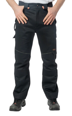 Брюки сварщика BRODEKS FS38-02, 2 класс, черный