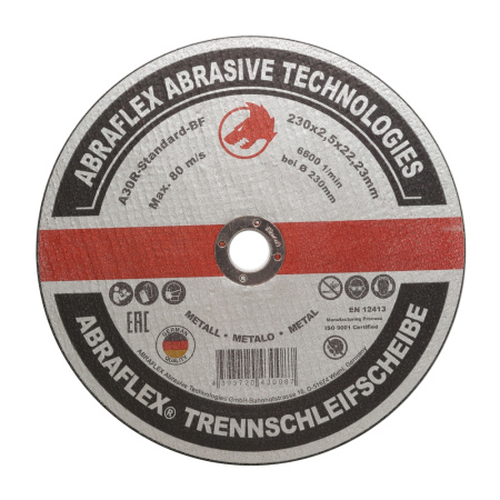 Круг отрезной Abraflex 230х2,5х22,23 A-30R Standard BF (металл)