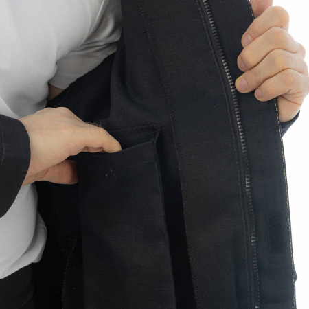 Куртка сварщика BRODEKS FS28-02, черный (L) (FS28-02BLACKL)