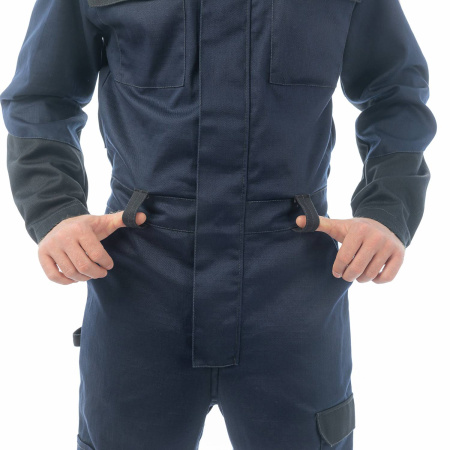Комбинезон сварщика BRODEKS FS58-01, т.синий/черный (XS) (FS58-01NAVYXS)