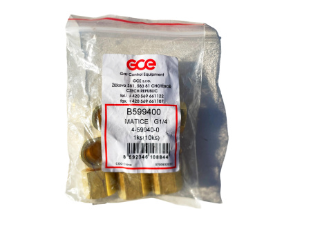 Гайка накидная GCE G1/4" (Латунь) (10 шт.)