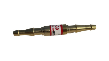 Клапан обратный KRASS КО-Г-30 (пропан, ацетилен) в разрыв рукава 6,3/9,0 мм/6,3/9,0 мм