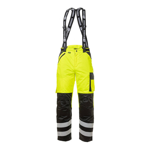 Брюки сигнальные зимние BRODEKS KW308, желтый/черный (46) (KW308YELLOW46)