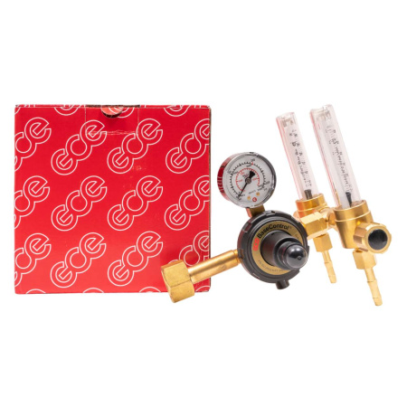 Регулятор для углекислоты и аргона KRASS Base Control SE FLOW ARG AR/CO2 - 200/- бар, вх. G3/4"; вых. G1/4"; 2 ротаметра 0-32л/мин