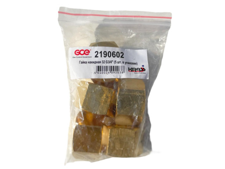 Гайка накидная KRASS 32/16 G 3/4 правая (Латунь) (5 шт.)