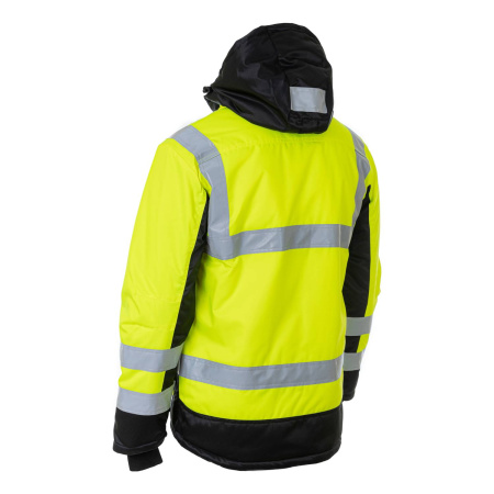 Куртка сигнальная зимняя BRODEKS KW216, желтый/черный (S) (KW216YELLOWS)