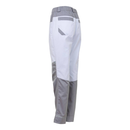 Брюки рабочие женские BRODEKS KS328, белый/серый (46) (KS328WHITE46)