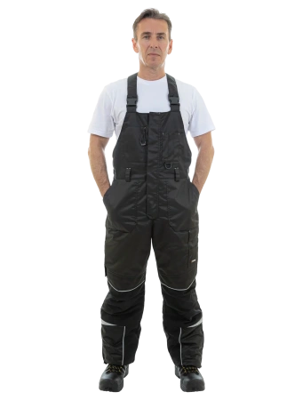 Полукомбинезон зимний BRODEKS KW403, черный (S) (KW403BLACKS)