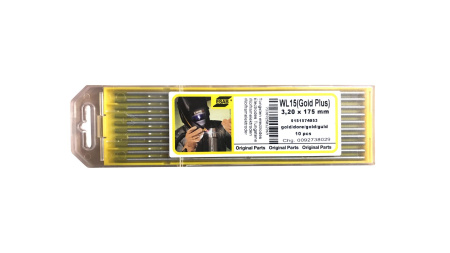 Электроды ESAB Tungsten WL-15 Gold (Золотистые) вольфрамовые