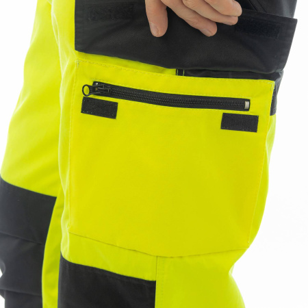 Брюки сигнальные BRODEKS KS313, желтый/черный (46) (KS313YELLOW46)