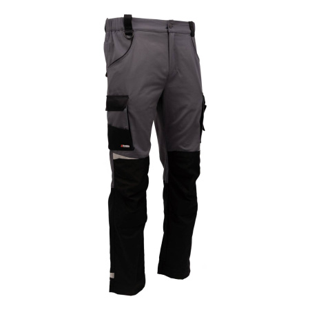 Брюки BRODEKS KS302 -C, 100% хлопок, графит серый/черный (46) (KS302СGR46)