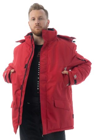 Куртка-парка зимняя BRODEKS KW204, красный (S) (KW204REDS)