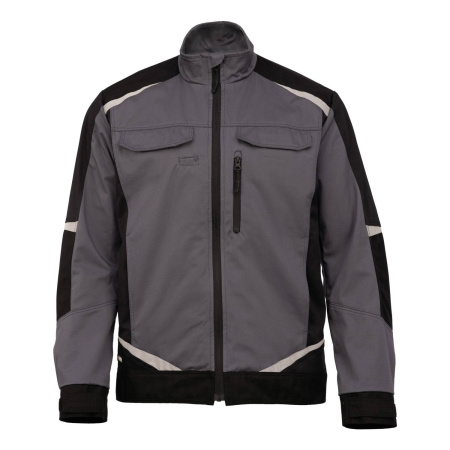 Куртка BRODEKS KS202-C, 100% хлопок, графит серый/черный (S) (KS202СGRS)