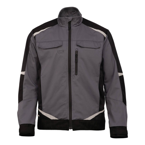 Куртка BRODEKS KS202-C, 100% хлопок, графит серый/черный (S) (KS202СGRS)