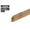 Прутки присадочные ПТК TIG бронза (CuSi3) ф 2,4 мм х 1000 мм (1,0кг) (007.100.277)