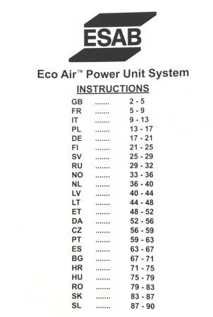 Блок подачи воздуха ESAB Eco Air