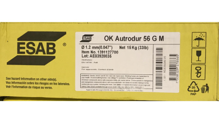 Проволока сварочная ESAB OK Autrodur 56 G M (OK Autrod 13.91)