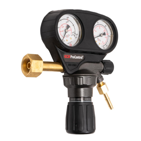 Редуктор углекислотный GCE ProControl Ar/CO2 - Aргон/CO2 - 200/ - бар, вх. G3/4"; вых. G1/4"; 0-30 л/мин